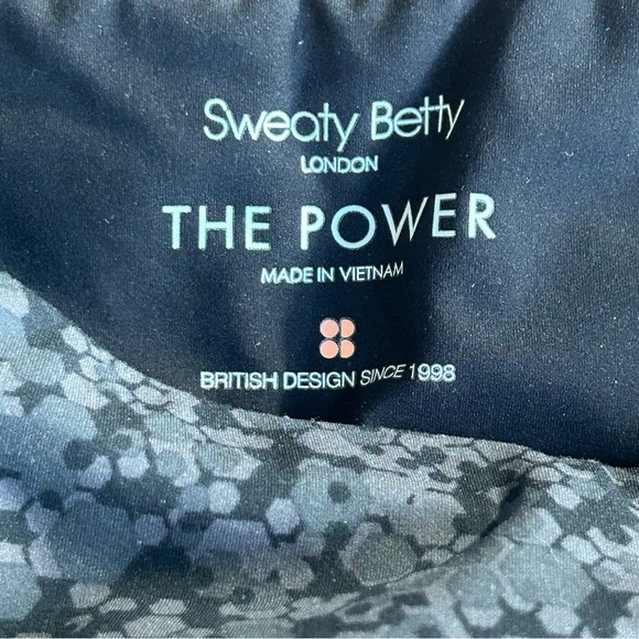 Sweaty Betty The Power Leggings Women’s Size Small Black Hex Floral Print - Picture 5 of 7